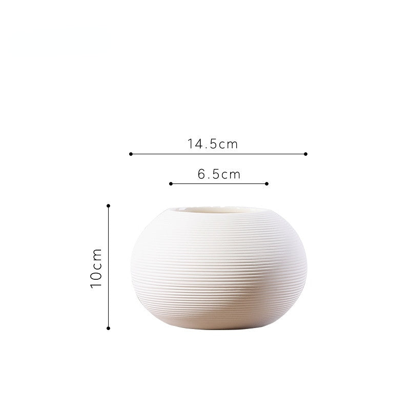 White Simple Vase