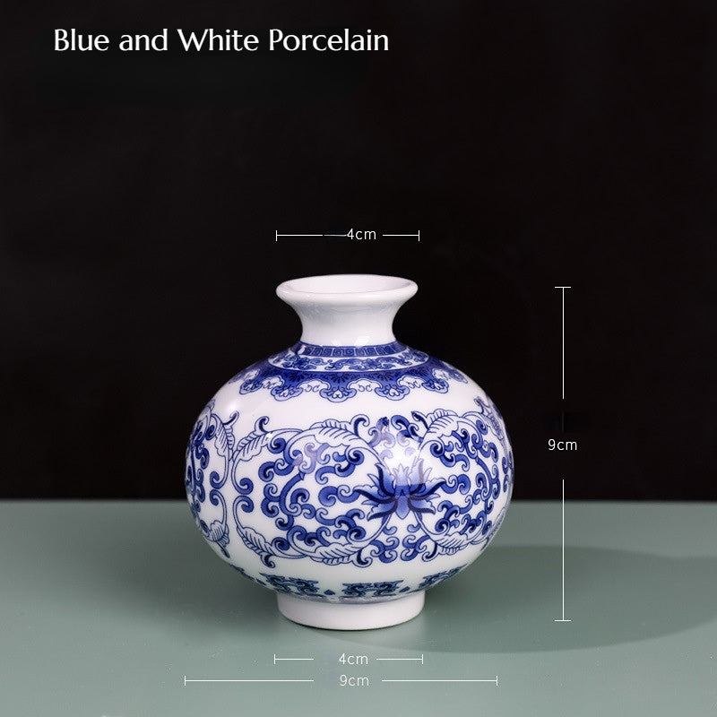 Small Blue and White Porcelain Vase