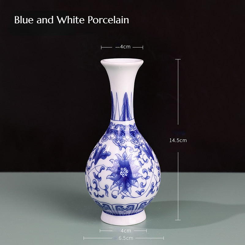 Small Blue and White Porcelain Vase