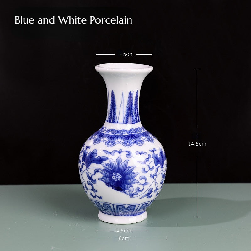 Small Blue and White Porcelain Vase