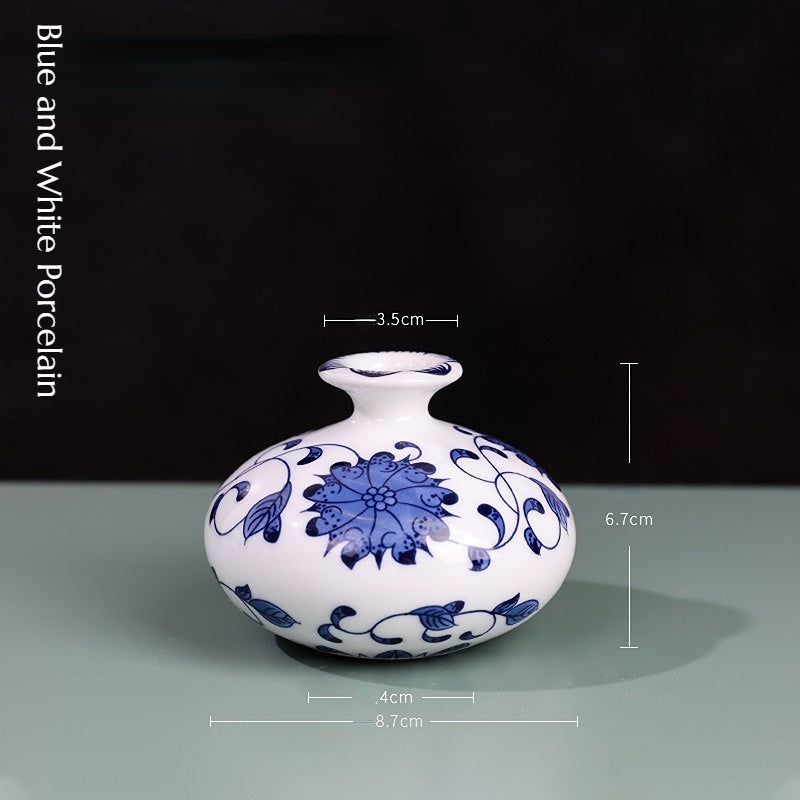 Small Blue and White Porcelain Vase