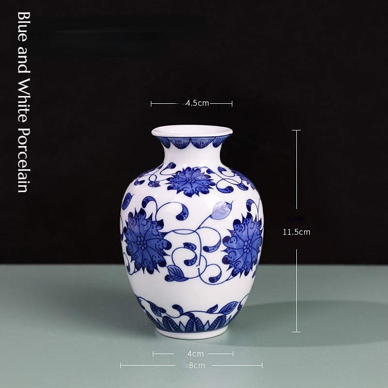 Small Blue and White Porcelain Vase