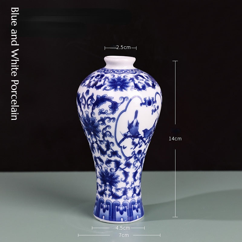 Small Blue and White Porcelain Vase