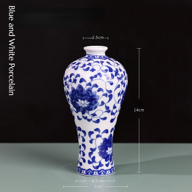 Small Blue and White Porcelain Vase