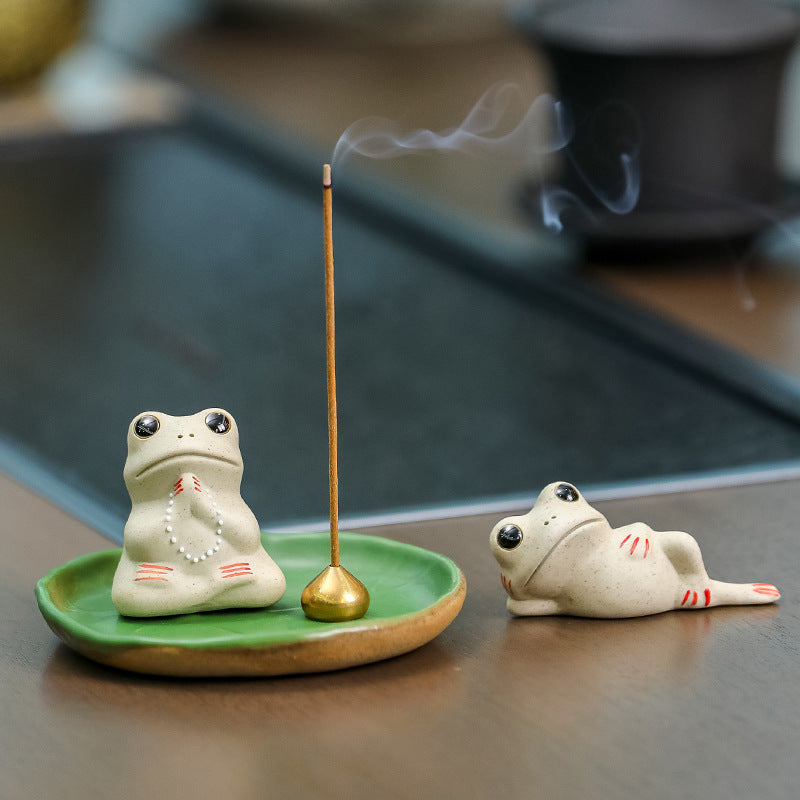 Small Frog Incense Burner