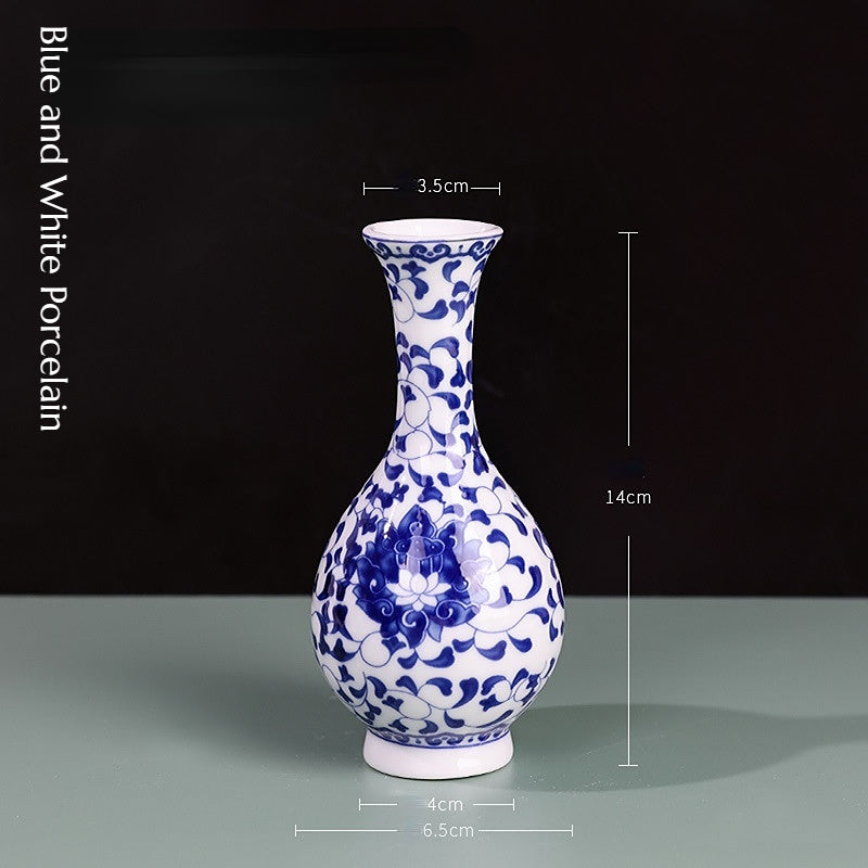 Small Blue and White Porcelain Vase