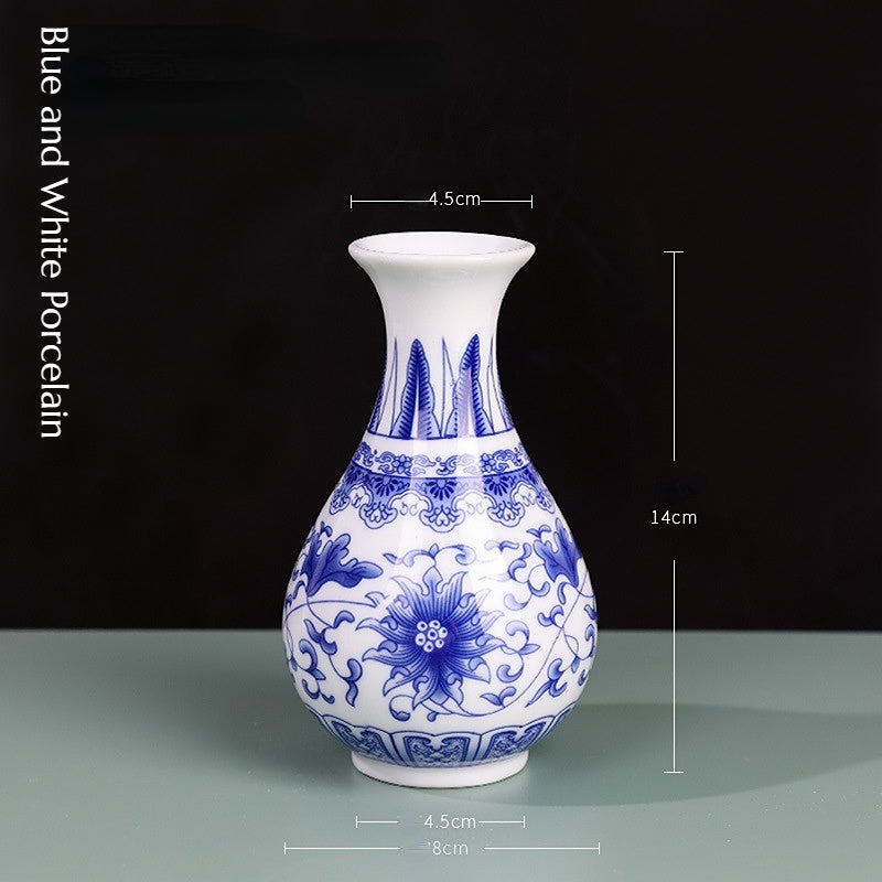 Small Blue and White Porcelain Vase