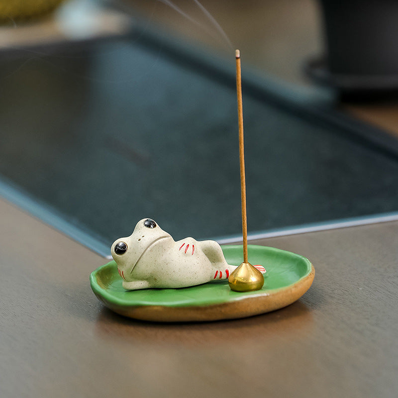 Small Frog Incense Burner