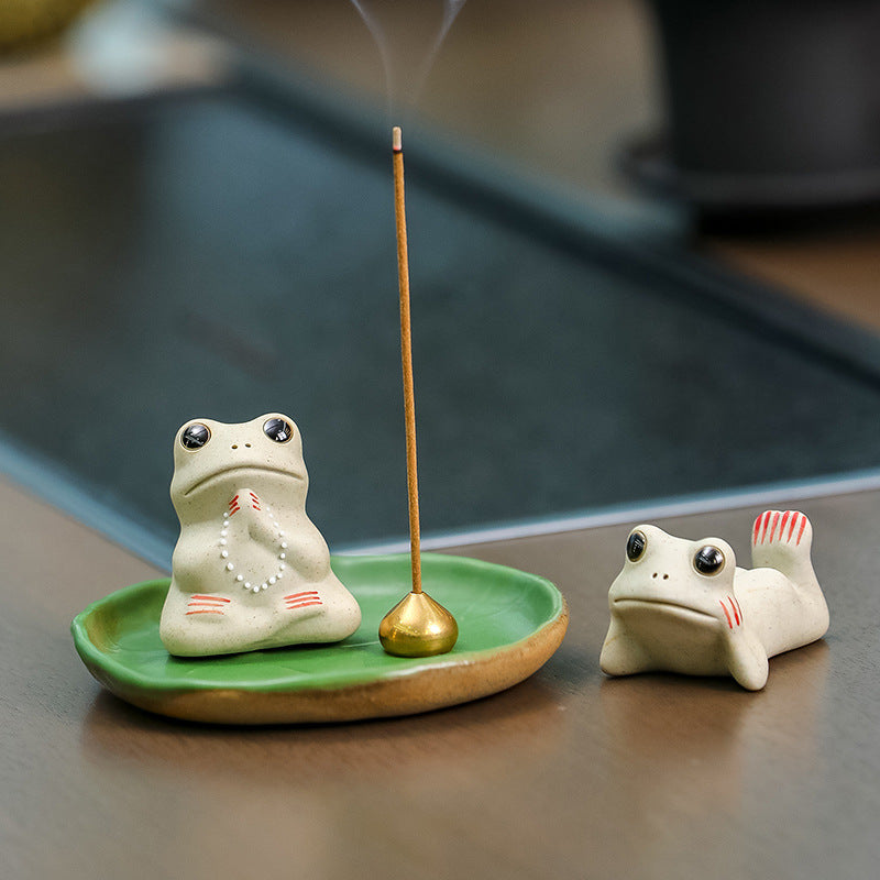 Small Frog Incense Burner