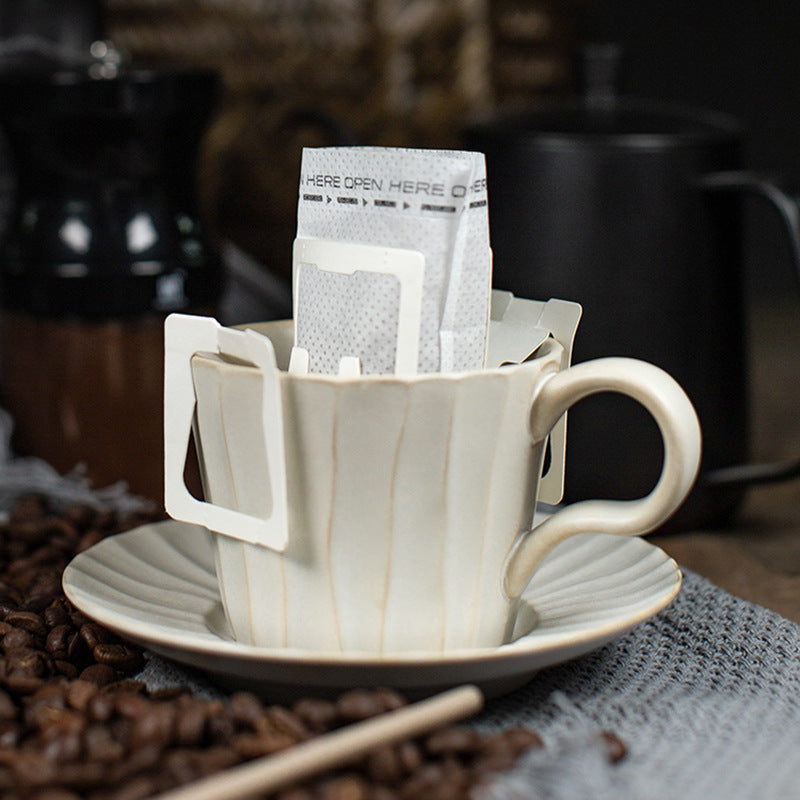 Retro Breakfast Cup and Saucer Set