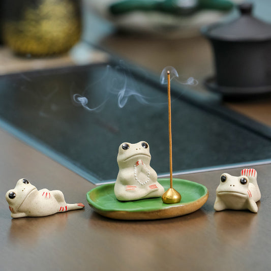 Small Frog Incense Burner