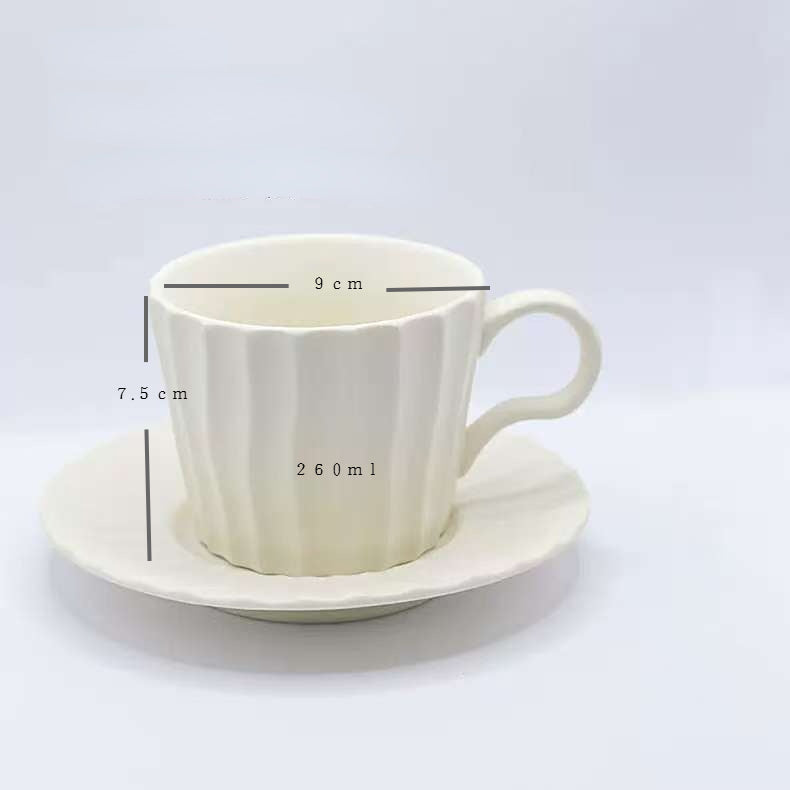 Retro Breakfast Cup and Saucer Set